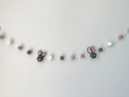 Gray Bunny Garland