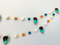Blue Fudgsicle Garland