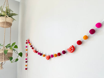 Pink & Orange Slice Garland