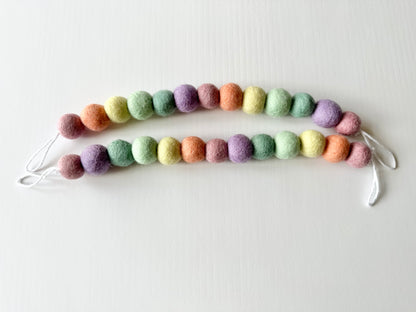 Pastel Rainbow Curtain Ties