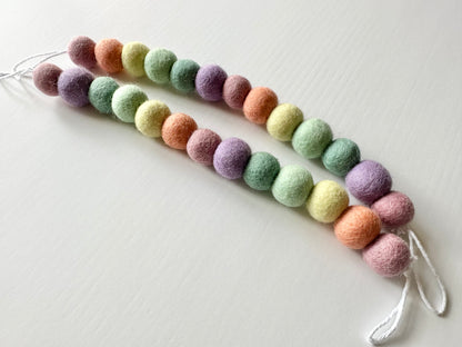 Pastel Rainbow Curtain Ties