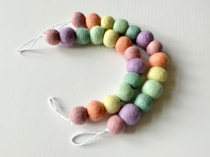 Pastel Rainbow Curtain Ties