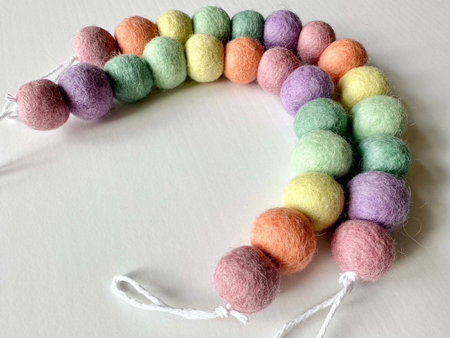 Pastel Rainbow Curtain Ties