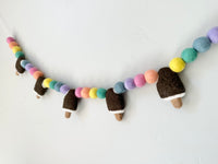 Brown Fudgsicle Garland