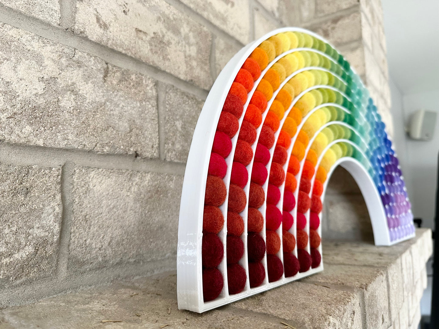 Ombre Rainbow Felt Ball Rainbow