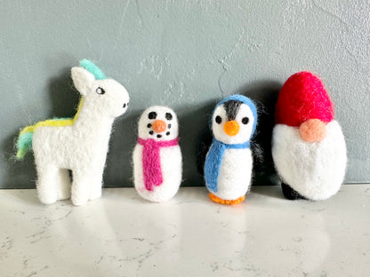 Felted Christmas Ornaments