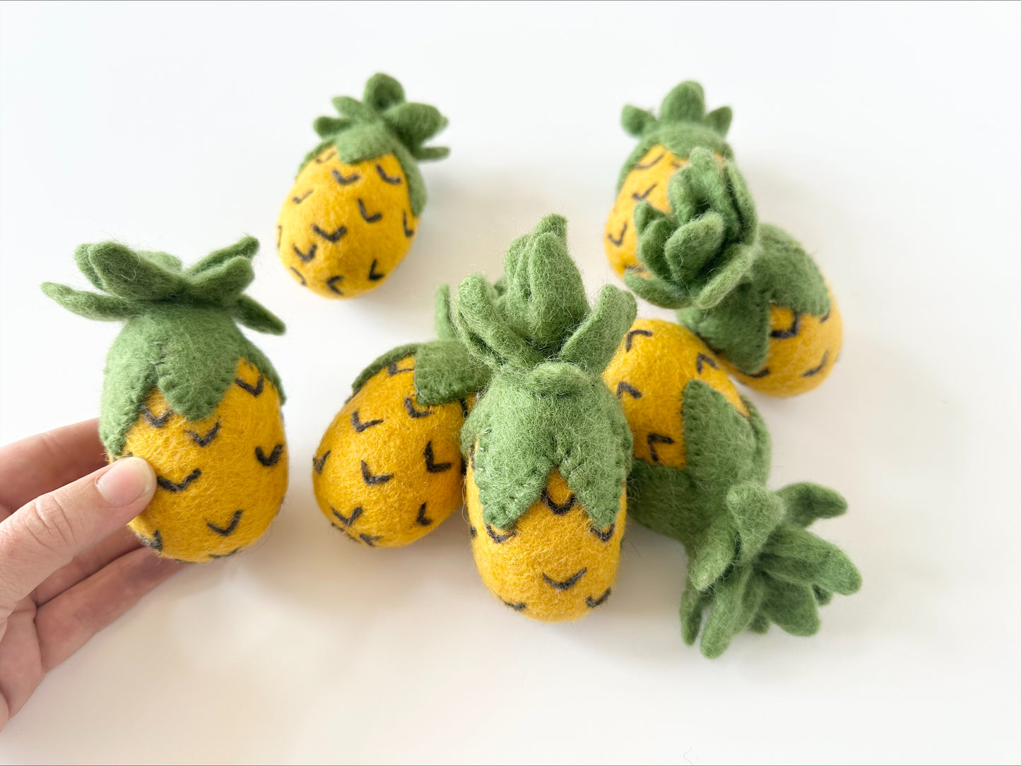 Whole Felted Pineapple