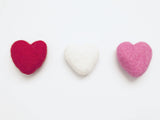 Red & White Heart Curtain Ties - Redheadnblue