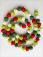 Best Seller Christmas Felt Ball Garland - Redheadnblue