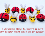 Felted Bumble Bees