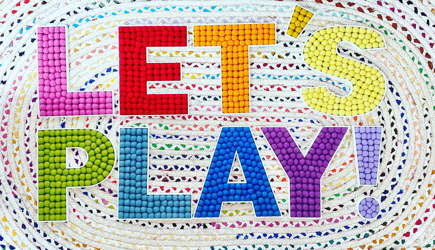 Felt Ball Letter Y