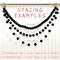 Deep Autumn Tones Felt Ball Garland