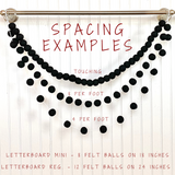 Deep Autumn Tones Felt Ball Garland