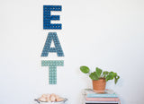 EAT Felt Ball Letters