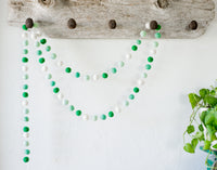Mint Gradient Felt Ball Garland