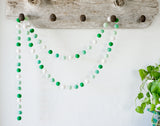 Mint Gradient Felt Ball Garland