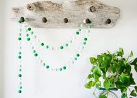 Mint Gradient Felt Ball Garland