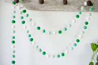 Mint Gradient Felt Ball Garland