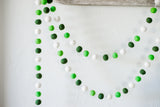Bright Saint Patrick Felt Ball Garland