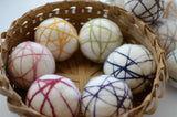 Rainbow Stripe Dryer Balls - Redheadnblue