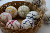 Rainbow Stripe Dryer Balls - Redheadnblue