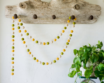 Flower Child Felt Ball Garland