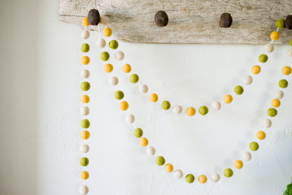 Flower Child Felt Ball Garland