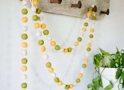 Flower Child Felt Ball Garland