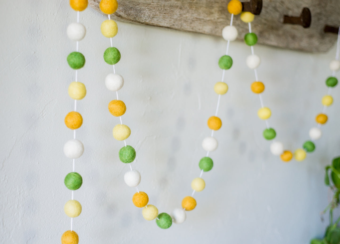 Dandelion Felt Ball Garland