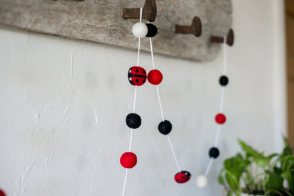 Felt Lady Bug Garland