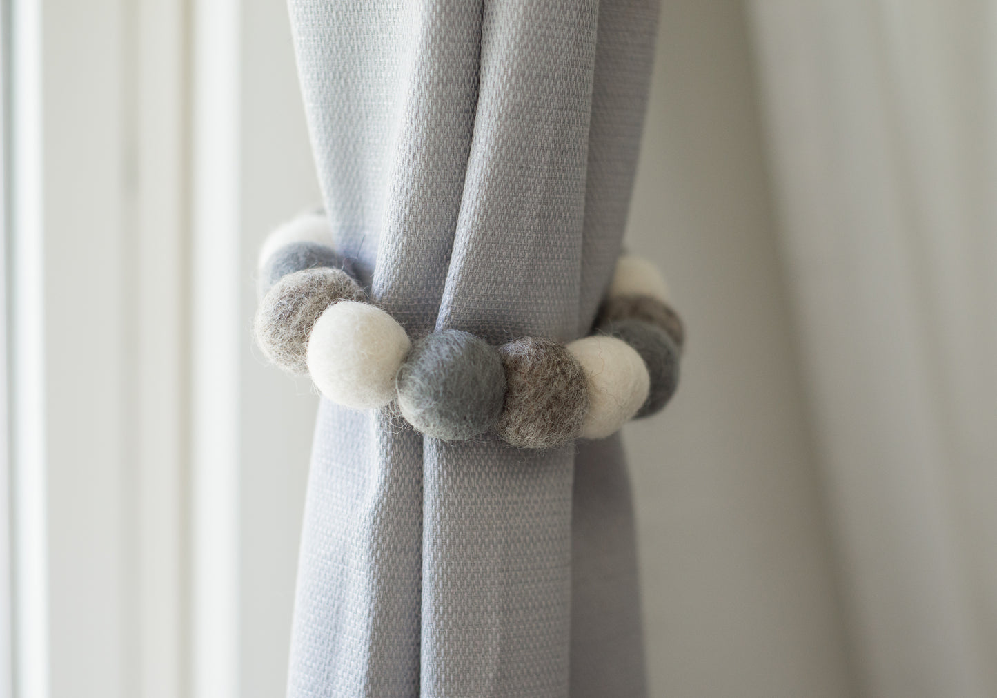 Shades of Gray Curtain Ties