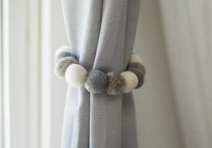 Shades of Gray Curtain Ties