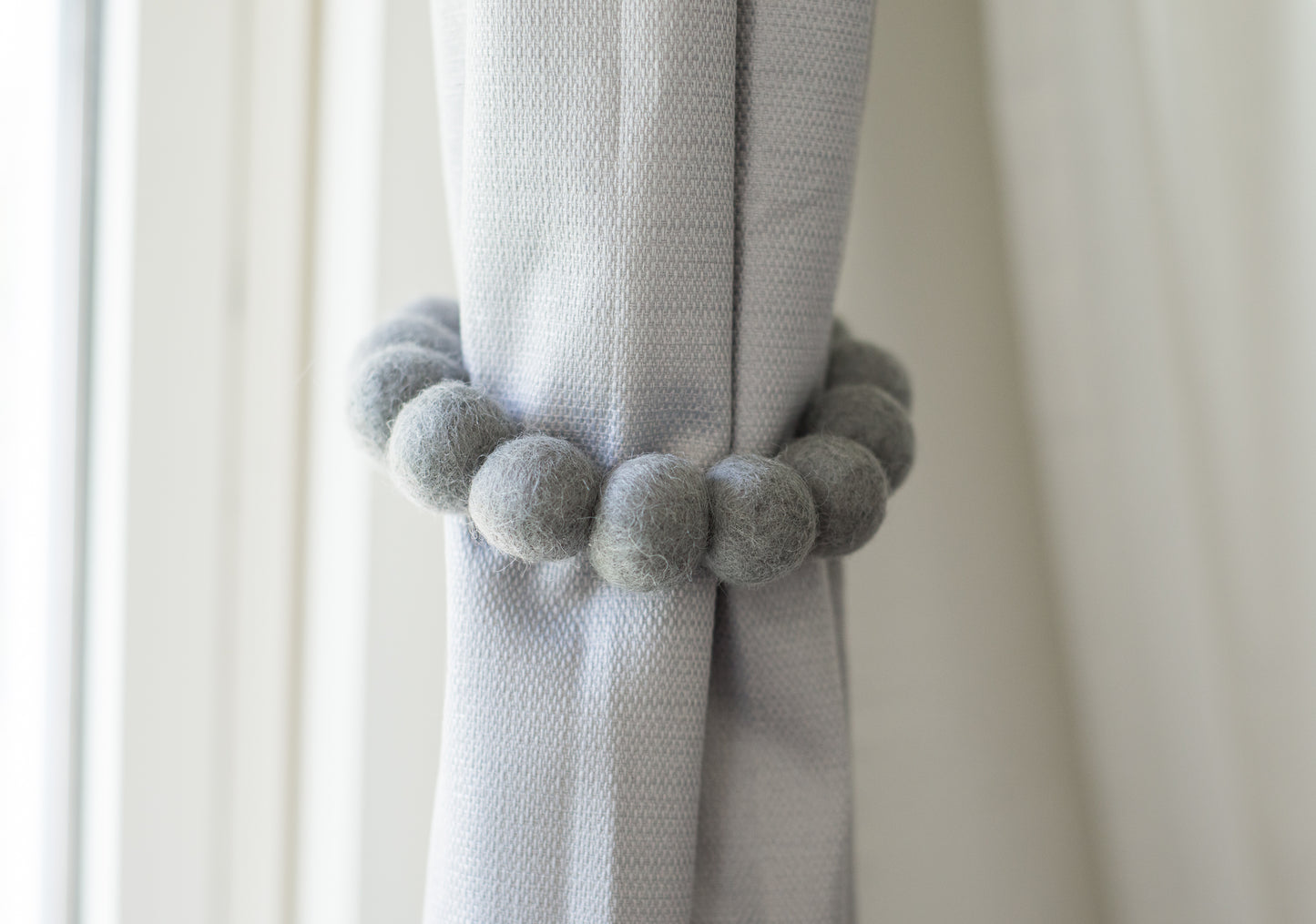 Gray Curtain Ties