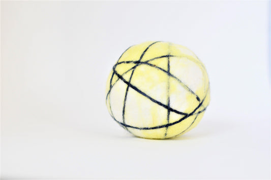 Yellow Stripe Dryer Balls - Redheadnblue