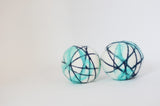 Turquoise Stripe Dryer Balls - Redheadnblue