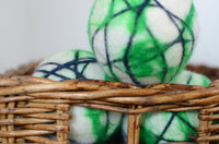 6 Rainbow Dryer Balls - Redheadnblue