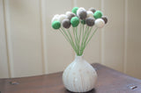 St. Patrick's Felt Ball Bouquet - Redheadnblue