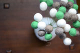 St. Patrick's Felt Ball Bouquet - Redheadnblue