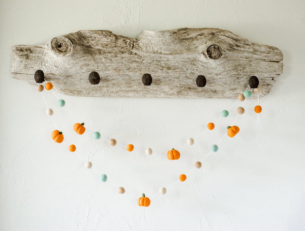 Light Orange Pumpkin Garland