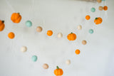 Light Orange Pumpkin Garland