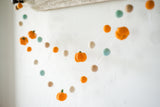 Light Orange Pumpkin Garland