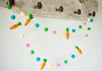 Spring Colors Carrot Garland