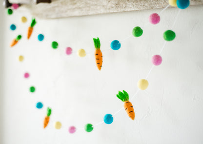 Spring Colors Carrot Garland