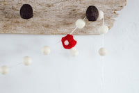 Red & White Mushroom Garland