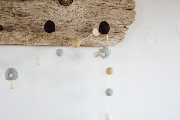 Neutrals Mushroom Garland