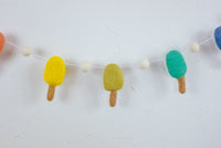 Rainbow Wool Popsicle Garland