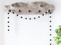 Black & White Felt Ball Garland - Redheadnblue