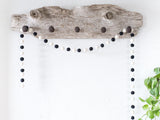 Black & White Felt Ball Garland - Redheadnblue
