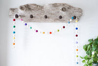 Random Mod Rainbow Felt Ball Garland - Redheadnblue
