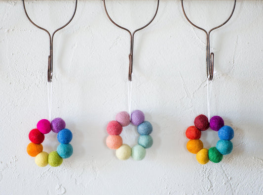 Rainbow Ornament - No Bow - Redheadnblue